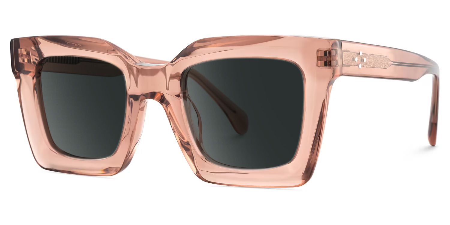 Lobo Tr90 Beige Square Frame Sunglasses | ZEELOOL2