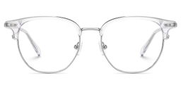 Geno Clear Browline Glasses0