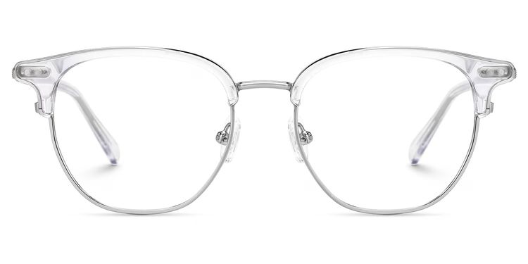 Geno Clear Browline Glasses