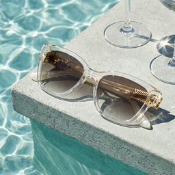 Miranda Clear Yellow Cat eye Sunglasses0