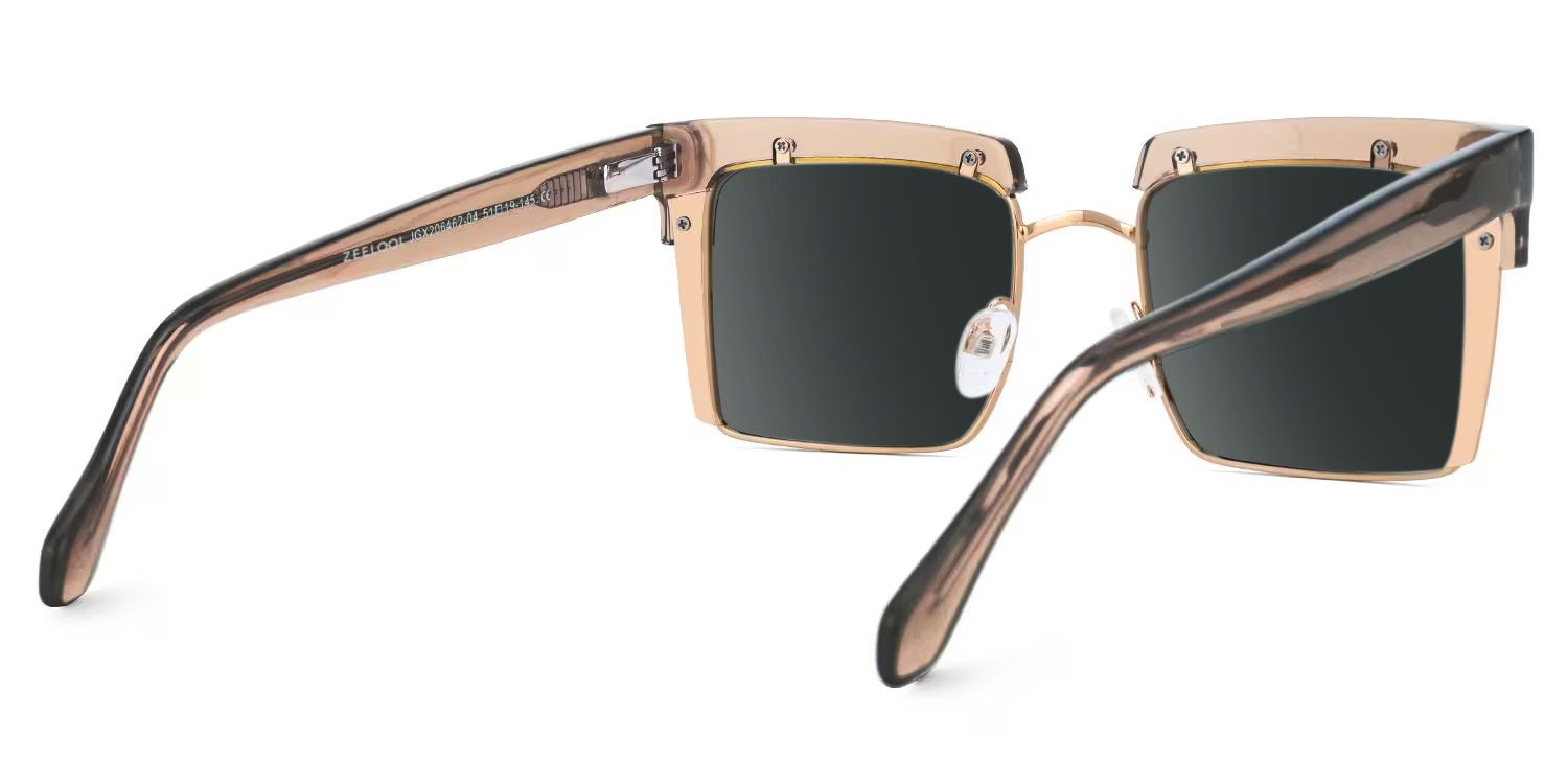 Kiana Beige Square Sunglasses to Frame Your Face | ZEELOOL3