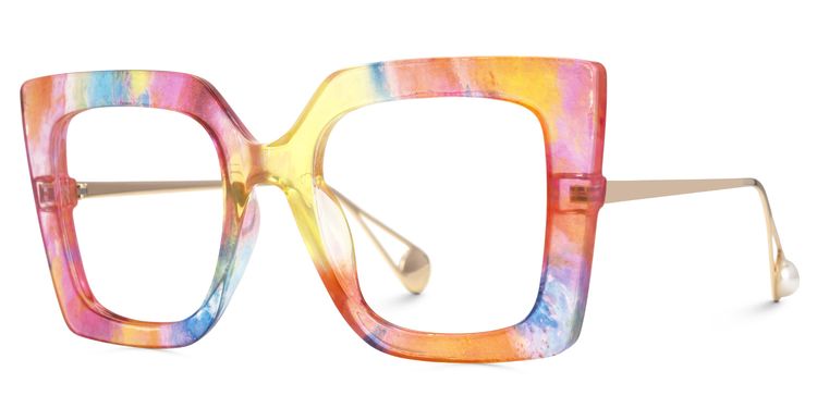 Qatar Multicolor Square Glasses