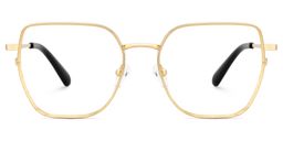 Fife Gold Geometric Glasses1