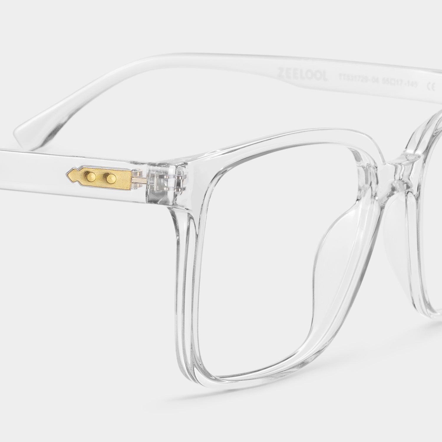 Contreras Square Clear TR90 Frame Glasses | ZEELOOL4