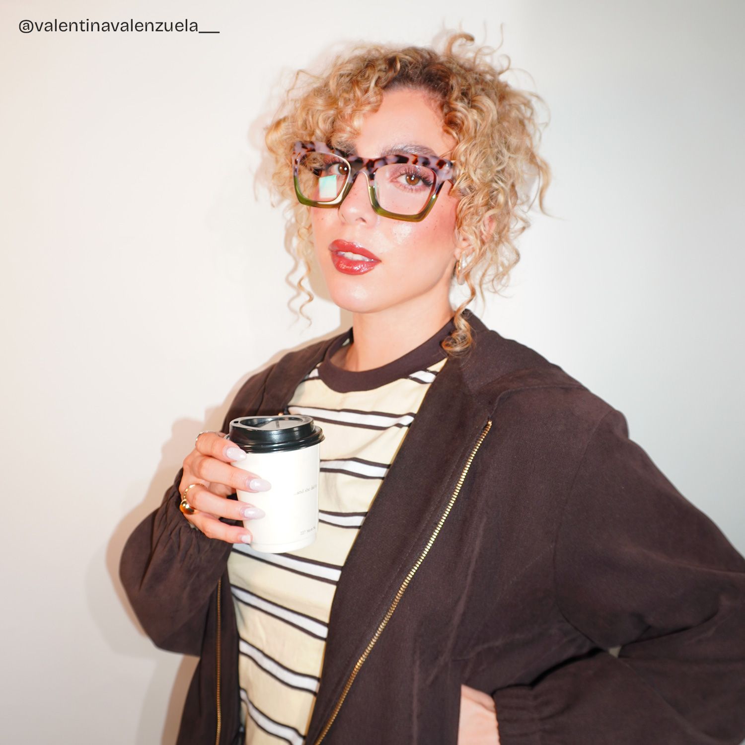 Benitez Square Two-Tone Glasses in Tortoise & Green Color | ZEELOOL5