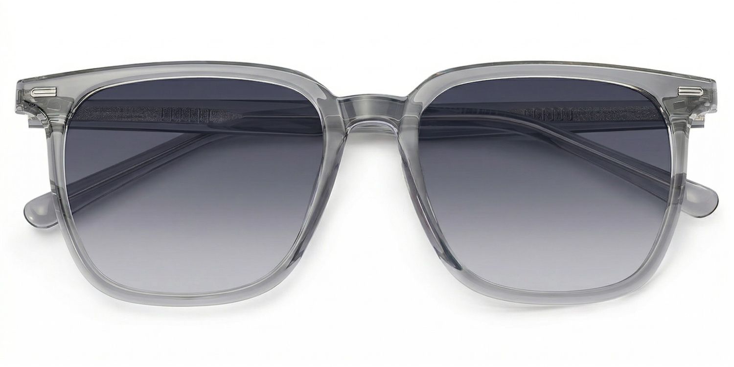 Eliza Tr90 Grey Square Frame Sunglasses | ZEELOOL1