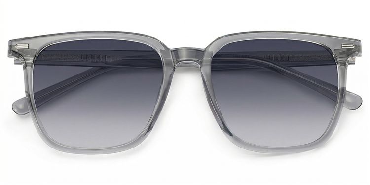 Eliza Grey Square Sunglasses
