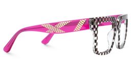 Thomason Black Clear Rectangle Glasses3