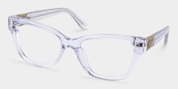 Miranda Clear Purple Cat eye Glasses3