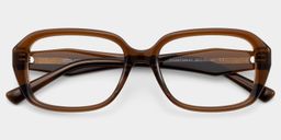 Rowan Brown Rectangle Glasses2