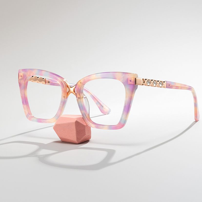 Darlyn Pink Cat eye Glasses