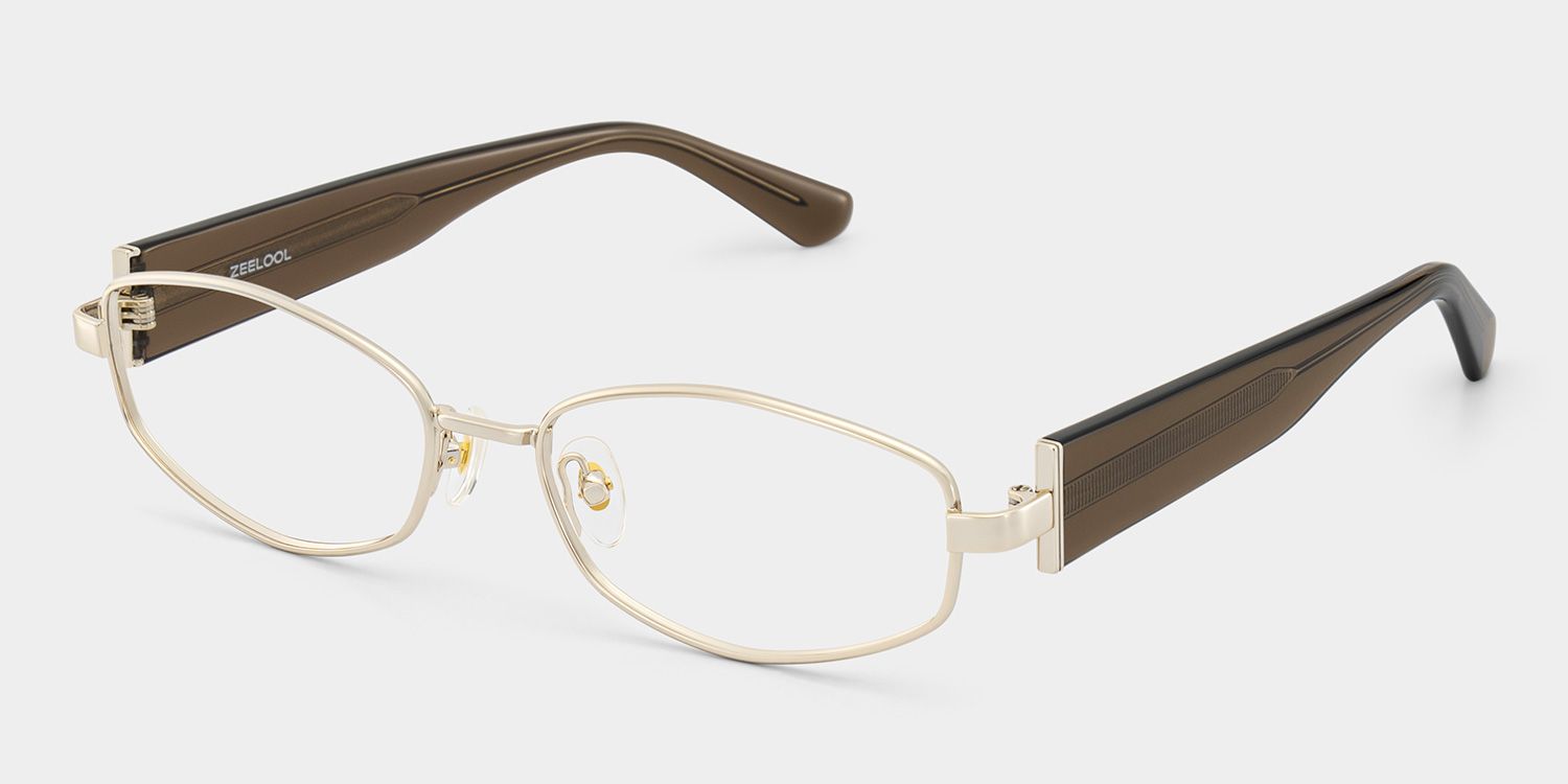 Dakota Cinnamon Rectangle Glasses for the Female | ZEELOOL2