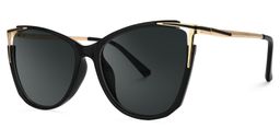 Yomary Black Cat eye Sunglasses1
