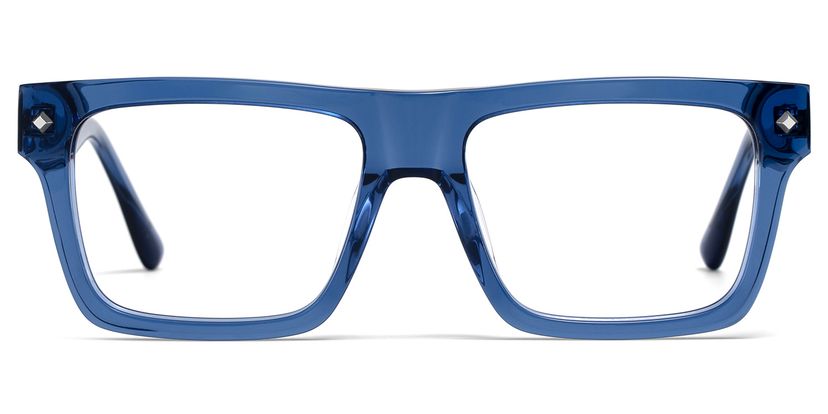 Trent Blue Rectangle Glasses