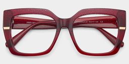 Mavis Red Square Glasses2
