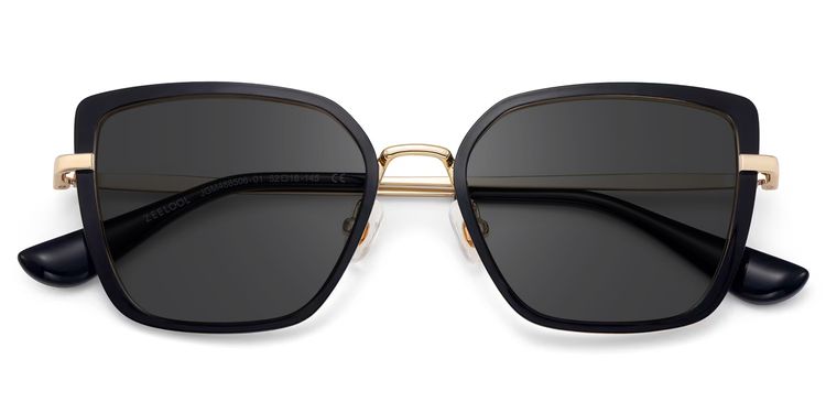 Max Black Square Sunglasses