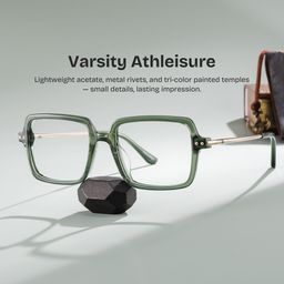 Asher Green Rectangle Glasses0