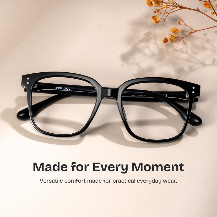 Oglesby Black Square Glasses