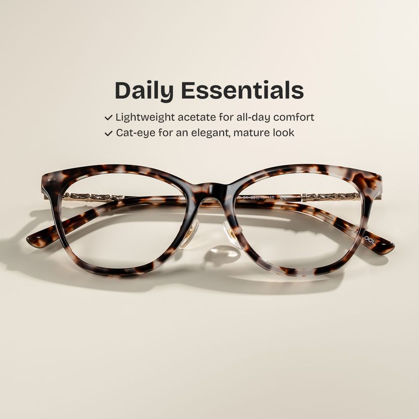 April Tortoise Cat eye Glasses
