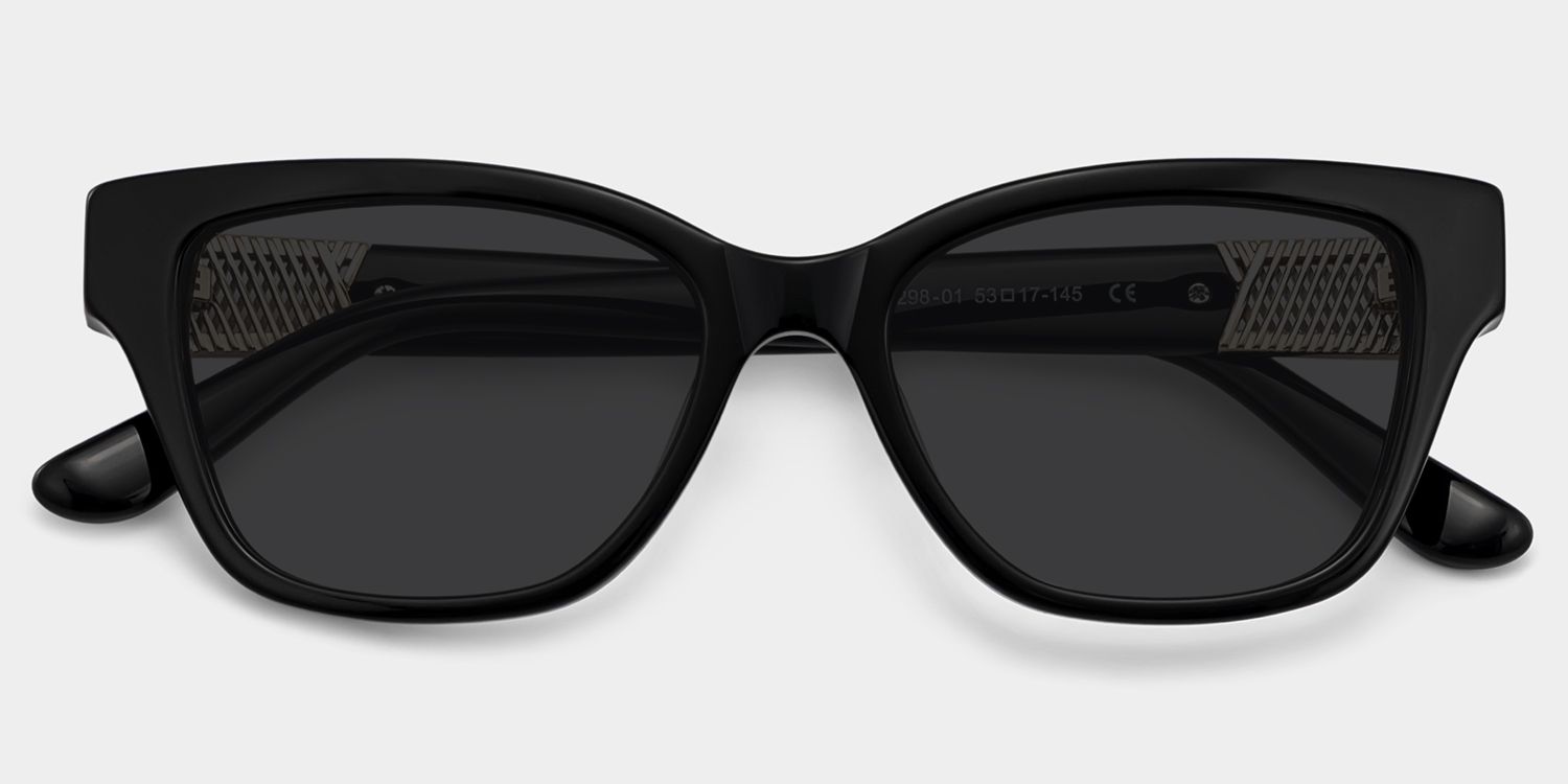 Miranda Cat Eye Black Sunglasses for Women & Men | ZEELOOL1