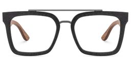 Pascal Black Aviator Glasses1