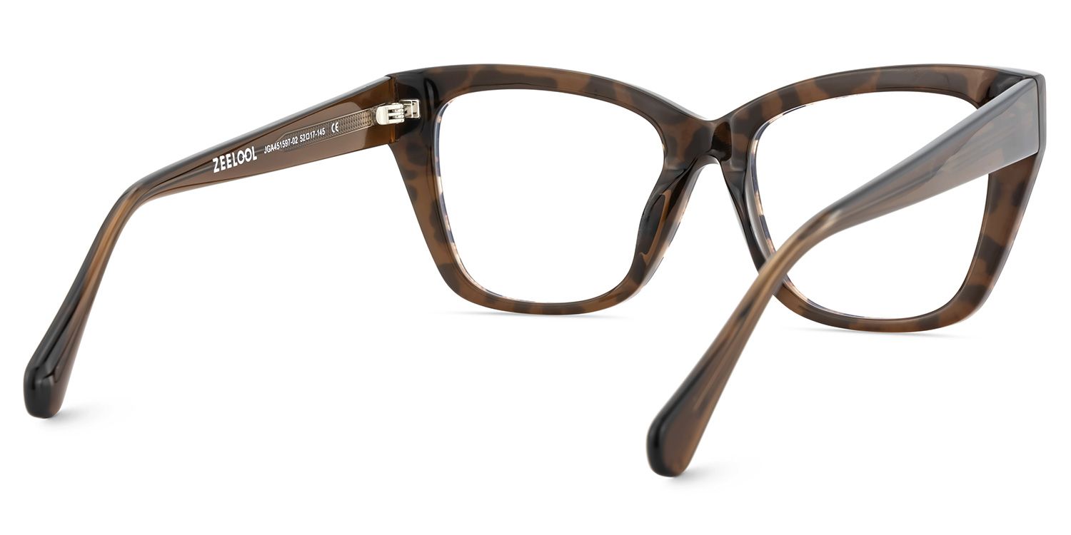 Tessia Leopard Square Glasses Women's Glasses | Zeelool6
