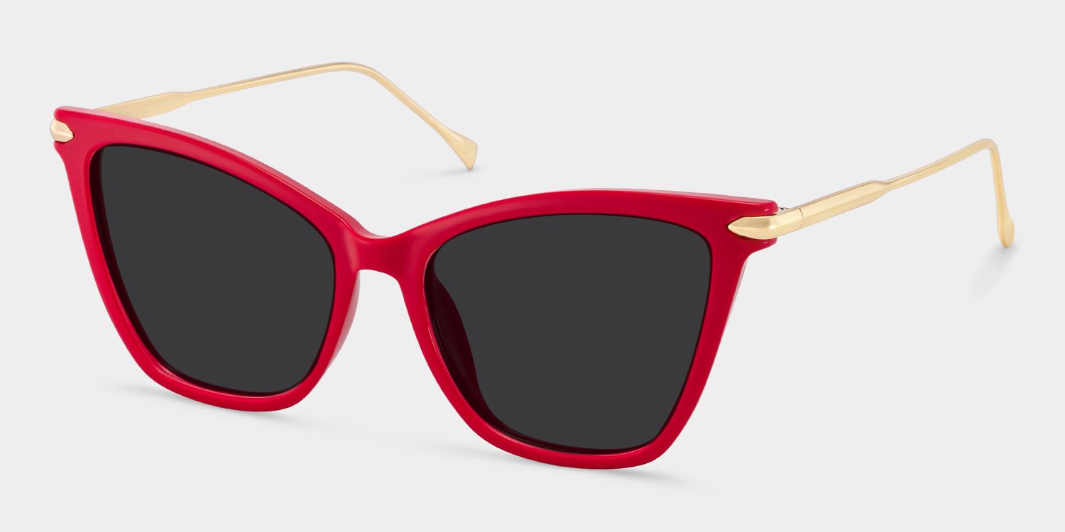 Hilary Butterfly Red Sunglasses for Women & Men | ZEELOOL2