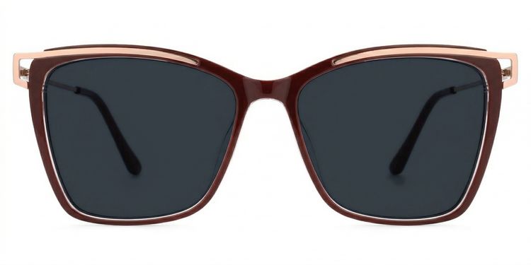 Krystle Red Square Sunglasses