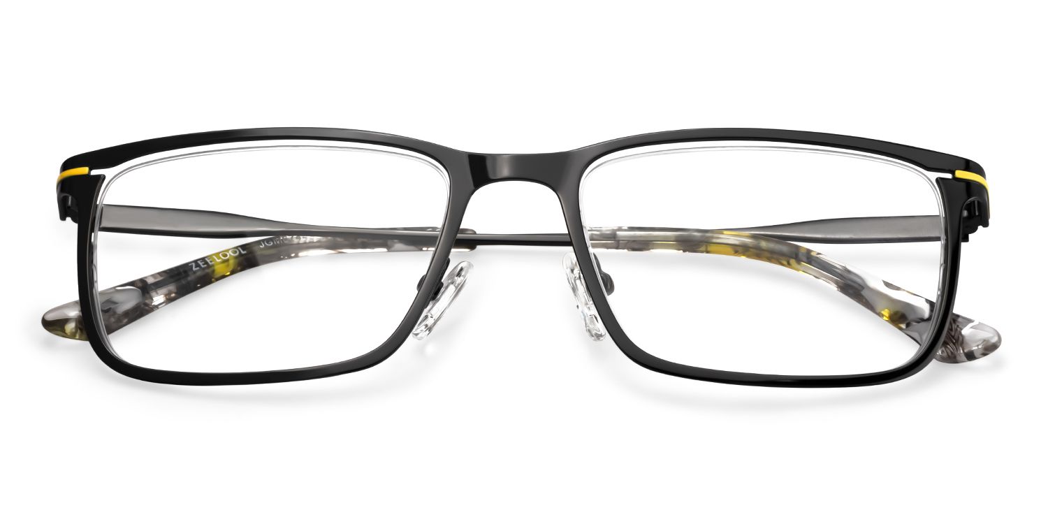 Thin Frame Rectangle Glasses With Adjustable Nose Pads2