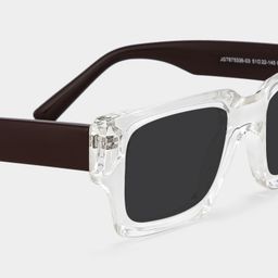 Garza Clear Rectangle Sunglasses4