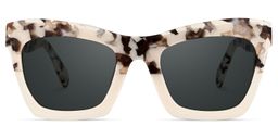 Benitez Two-Tone Rectangle Sunglasses0