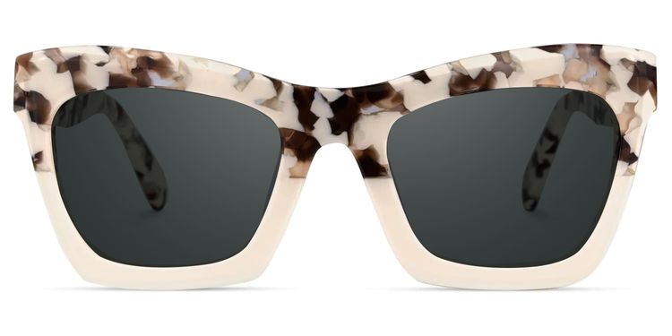 Benitez Two-Tone Rectangle Sunglasses
