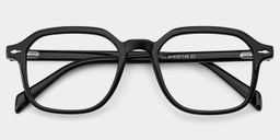 Josh Black Rectangle Glasses2