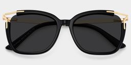Sidibe Black Square Sunglasses1