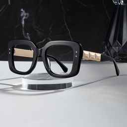 Yary Black Square Glasses0