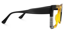 Shamika Yellow Rectangle Glasses2
