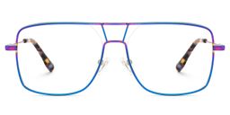 Bowdry Iridescent Aviator Glasses1