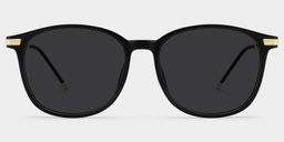 Greene Black Square Sunglasses0