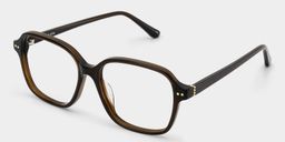 Clementine Brown Square Glasses3