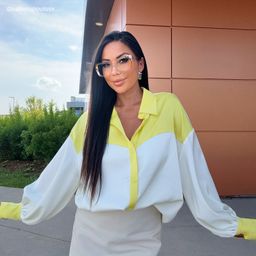 Flair Yellow Square Glasses10