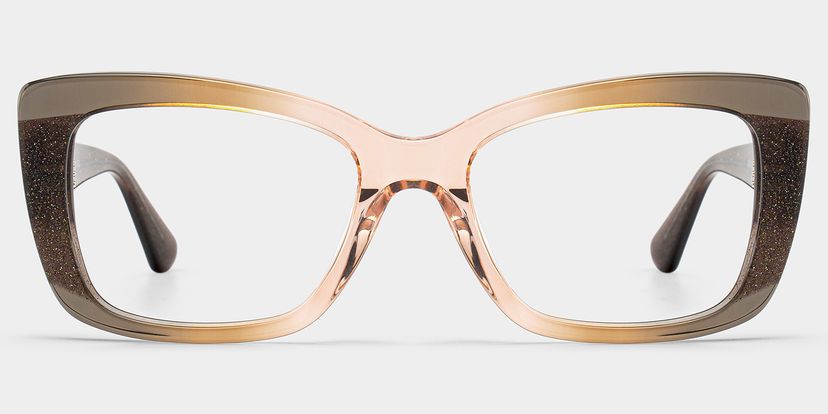 Leona Brown Rectangle Glasses
