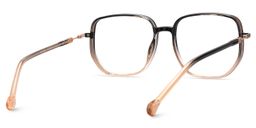 Joana Black Beige Geometric Glasses5