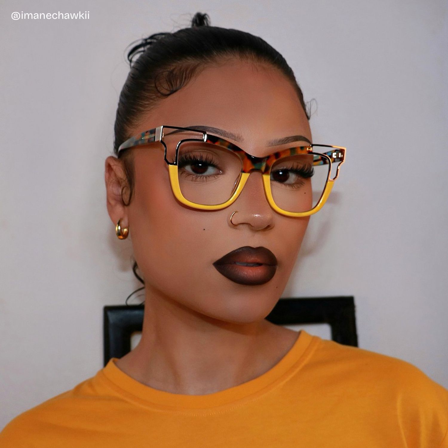 Rhoden Yellow Cateye Frame Glasses for Women | ZEELOOL6