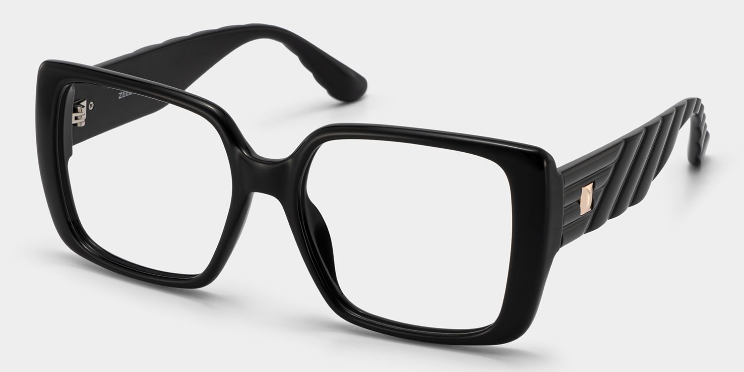Maya Black Square Frame Glasses for Women | ZEELOOL3