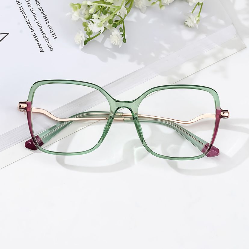 Rendon Green Square Glasses