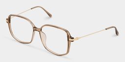 Payton Beige Geometric Glasses2