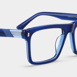 Henry Blue Rectangle Glasses7
