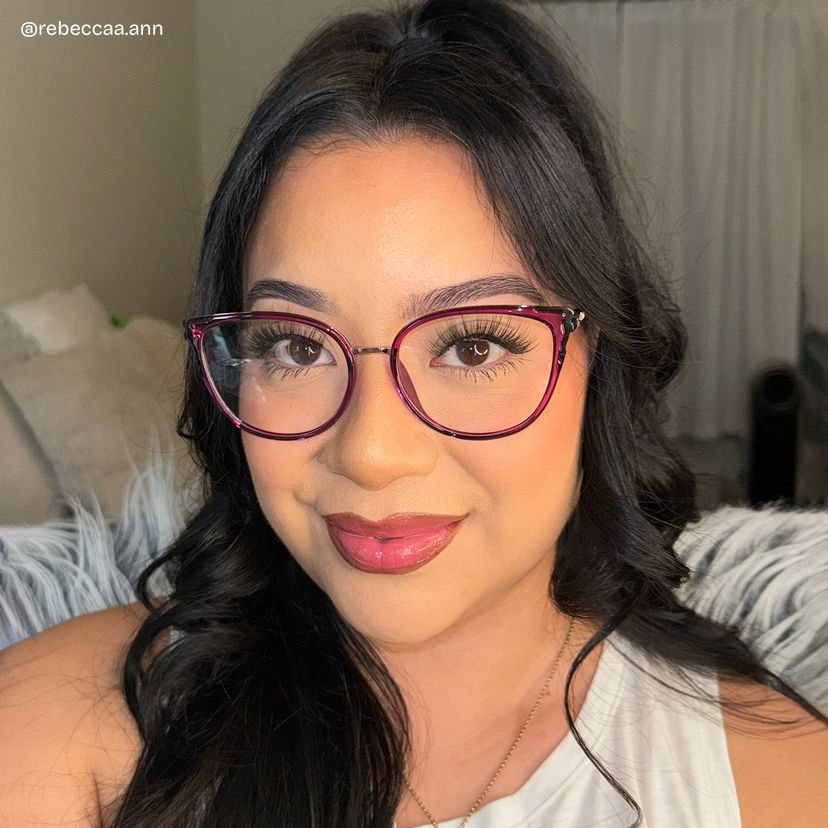 Estrada Purple Cat eye Glasses