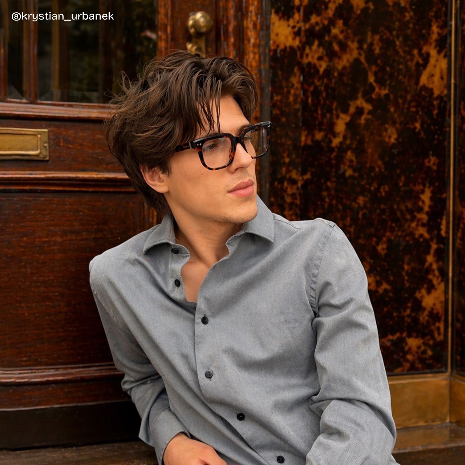 Michael Square Tortoise Shell Glasses Frames for Men | ZEELOOL6