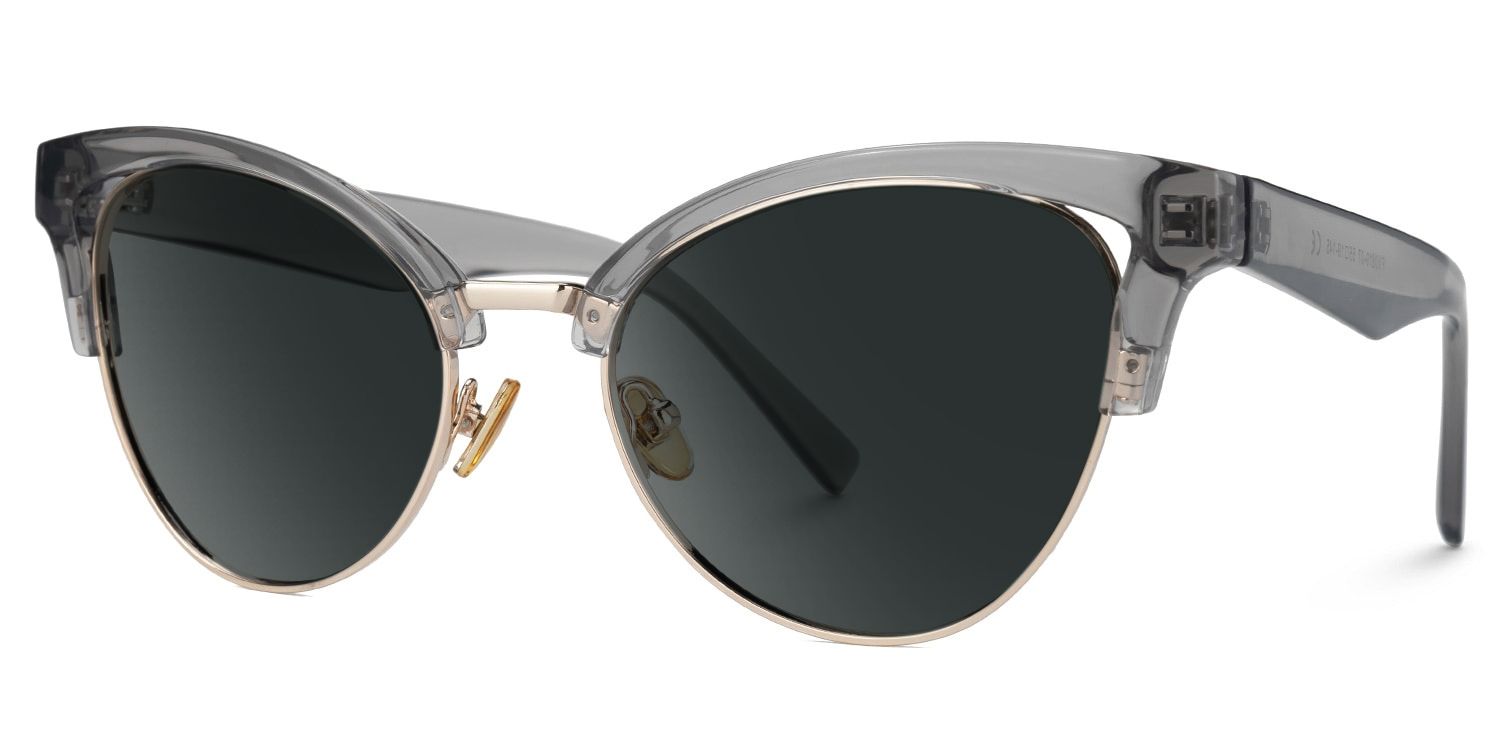 Charlene Browline Style Gray Frame Sunglasses | ZEELOOL1